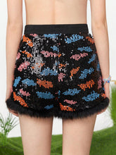 Neu Women's Sequin Frayed Hem Shorts
